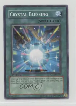 Crystal Blessing Unlimited YuGiOh Force of the Breaker #FOTB-EN034 2007 12ka - Image 1