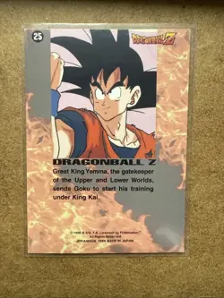 Dragon Ball Z Series 1 - Card #25 - 1996 JPP/Amada ArtBox - Image 2