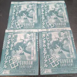 Gundam Card Game Suletta & Gundam Aerial Resource RP-009 Set Of 4 unopen - Image 1
