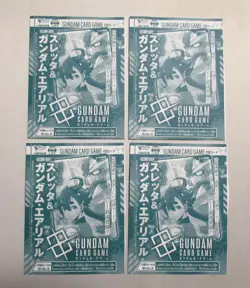 Gundam Card Game Suletta & Gundam Aerial Resource RP-009 Set Of 4 unopen - Image 1