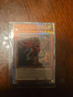 Slifer The Sky Dragon RA04-EN117 Quarter Century Secret Rare Yugioh Tcg - Image 1
