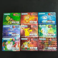 Set 9 Pikachu Giratina Pokemon 3D-lenticular Mini Card Vintage Nintendo Japanese - Image 2