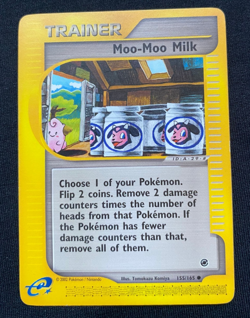 Pokemon TCG card - Moo Moo Milk 155/165 - Expedition Base Set - Non-Holo (LP) - Image 1