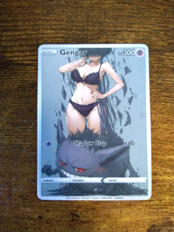 Beautiful Waifu Card - Gengar Summon- Goddess ACG Custom DIY Fan Art Card - Image 1