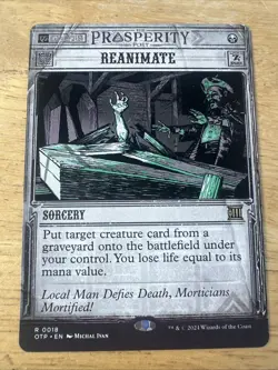 1x Reanimate - MTG - Breaking News - OTJ - NM/M Card - Rare - Image 1