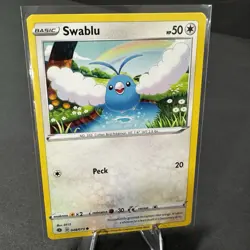 Swablu 048/073 - NM Champion's Path - Pokemon 2020 Common TCG Card - Image 1