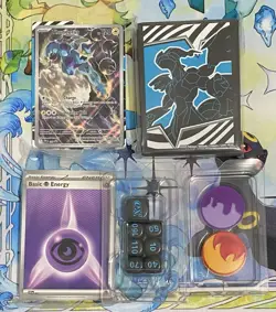 Pokemon Black Bolt - ETB Promo Card, Dice, Card Sleeves, Coins & Energy Cards - Image 1