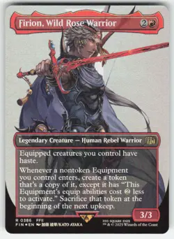 MTG - Firion, Wild Rose Warrior (Borderless) 386 FINAL FANTASY NM FOIL - Image 1
