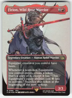 MTG - Firion, Wild Rose Warrior (Borderless) 386 FINAL FANTASY NM FOIL - Image 1