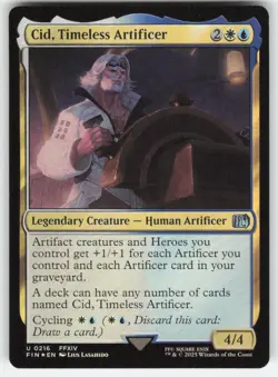 MTG - Cid, Timeless Artificer (0216) 216 FINAL FANTASY NM FOIL - Image 1