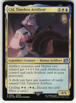 MTG - Cid, Timeless Artificer (0216) 216 FINAL FANTASY NM FOIL - Image 1