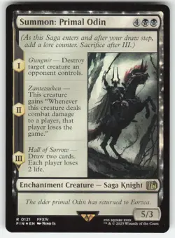 MTG - Summon: Primal Odin 121 FINAL FANTASY NM FOIL - Image 1