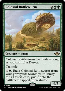 Foil - Colossal Rattlewurm - 159 / NM / English MTG - Image 1