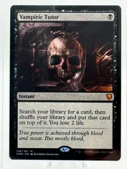 Vampiric Tutor (156) Near Mint Commander Legends Regular MTG - Image 1