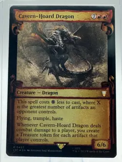 Cavern-Hoard Dragon Near Mint Foil (Showcase Scrolls) (435) LTR MTG Lord of the - Image 1