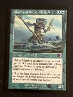1x Master of the Pearl Trident (310) Time Spiral Remastered LP MTG Magic x1 MKE - Image 1