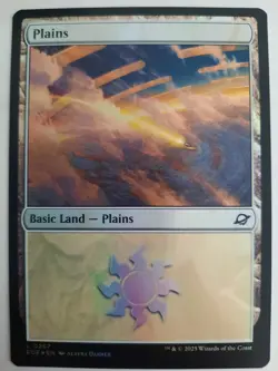 Plains #0267 Edge of Eternities MTG Magic the Gathering NM Basic Land Foil - Image 1