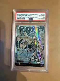 Gandalf the White Serialized 75/100 GEM MINT Lord of the Rings Rainbow MTG Magic - Image 1