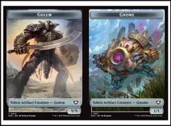 MTG - Golem (9/9) / Gnome Token - Edge of Eternities - Image 1