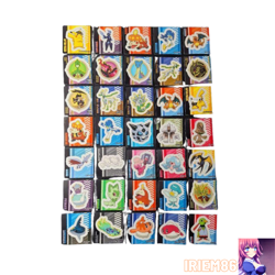 Set 35 Pikachu Lapras Pokemon Snack Sticker Card Vintage Nintendo Bandai Japan - Image 2