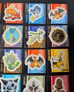 Set 35 Pikachu Lapras Pokemon Snack Sticker Card Vintage Nintendo Bandai Japan - Image 5