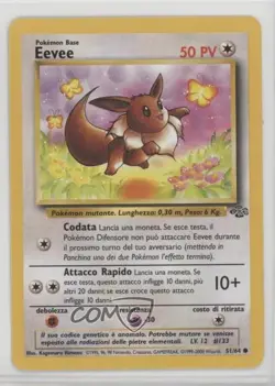 Eevee Italian Pokemon Jungle #51 1999 10cj - Image 1