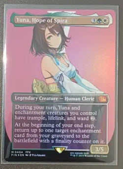 Yuna, Hope of Spira | Foil | Borderless | MTG | FIN | Near Mint | English EN - Image 1