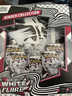Pokemon Scarlet & Violet White Flare and Black Bolt Binder Collection Set - Image 1