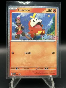 Fuecoco Pokemon Horizons Scarlet & Violet SVP 192 Holo Black Star Promo NM Tcg - Image 1
