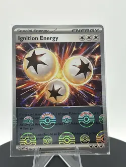 Ignition Energy 2025 Pokemon White Flare 086/086 Poke Ball Reverse Holo - Image 5