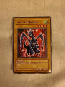1996 YUGIOH LUSTER DRAGON SUPER RARE MINT - Image 1