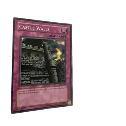 Yugioh CCG Collectable 1996 Konami Castle Walls Trap Card - Image 2