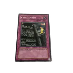 Yugioh CCG Collectable 1996 Konami Castle Walls Trap Card - Image 4