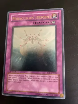 Miraculous Descent (UTR) EOJ-EN058 Enemy of Justice-1st Edition - Yugioh TCG - Image 1