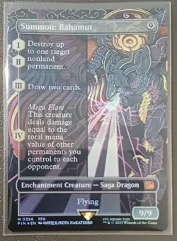 Summon: Bahamut | Foil | Borderless | MTG | FIN | Near Mint | English EN - Image 1