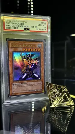 YUGIOH PSA 10 2002 Buster Blader PSV-050 Ultra Rare 1st Edition *0847 - Image 3