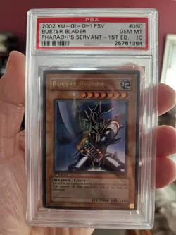 YUGIOH PSA 10 2002 Buster Blader PSV-050 Ultra Rare 1st Edition *0847 - Image 1