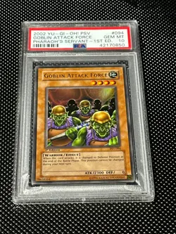 YUGIOH PSA 10 2002 Goblin Attack Force PSV-094 Ultra Rare 1st Edition *0850 - Image 1