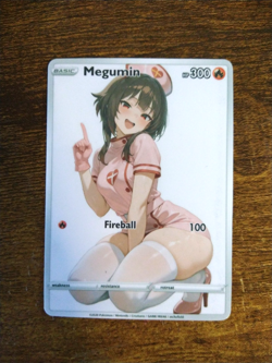 Beautiful Waifu Card - Megumin Nurse - Goddess ACG Custom DIY Fan Art Card - Image 1