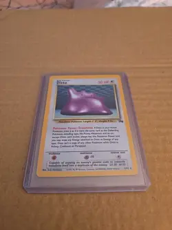 Pokemon TCG Ditto Fossil 3/62 Holo Unlimited Holo Rare card NEVER PLAYED - Image 1