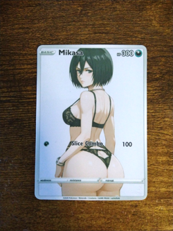 Beautiful Waifu Card - Mikasa - Attack on Titan Goddess ACG Custom - Image 1