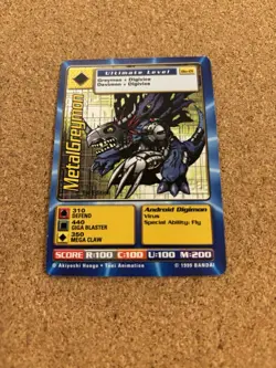 MetalGreymon Bo-01 First Edition Digimon Trading Card, Rare Bandai - Image 4
