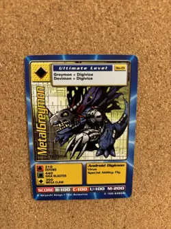 MetalGreymon Bo-01 First Edition Digimon Trading Card, Rare Bandai - Image 5