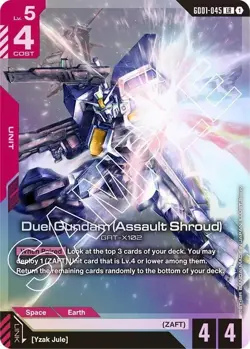 🔥Gundam Card Game Duel Gundam (Assault Shroud) - Newtype Rising (GD01) NM🔥 - Image 1