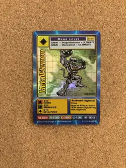 MetalEtemon Holographic Bo-27 First Edition Digimon Trading Card, Rare Bandai - Image 1