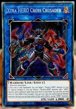 Xtra Hero Cross Crusader Secret Rare 1st Edition Mint Yu-Gi-Oh Card [RA04-EN076] - Image 1