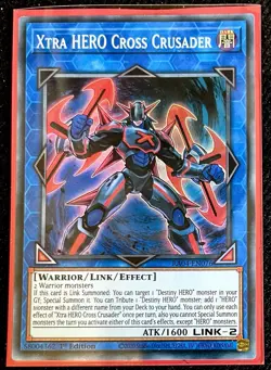 Xtra Hero Cross Crusader Super Rare 1st Edition Mint Yu-Gi-Oh! Card [RA04-EN076] - Image 1