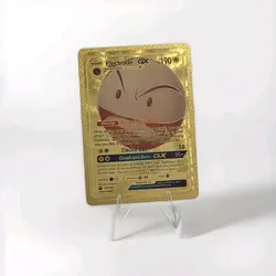 Pokemon Electrode GX 190hp Gold Foil Fan Art collectable Card - Image 1