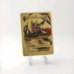Pokemon Mega Ash-Greninja EX 750hp Gold Foil Fan Art Display Card - Image 1