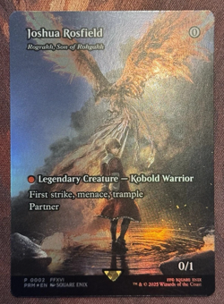 MTG Final Fantasy Promo Foil Joshua Rosfield Rograkh, Son of Rohgahh (NM) - Image 1